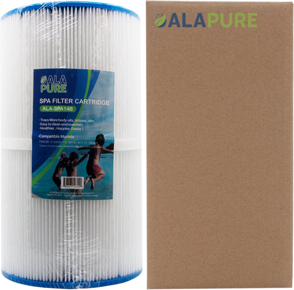 Alapure Spa Waterfilter PWK30-4 geschikt voor Pleatco |